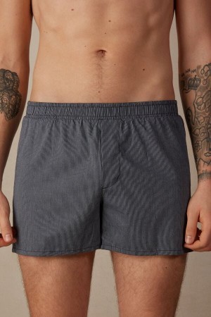 Intimissimi Print Detailed Boxers Blå | DKCVG15421